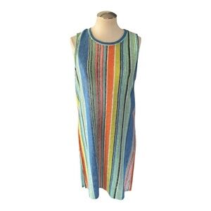 My Story Rainbow Stripe Sleeveless Tunic – M
